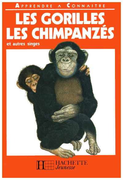 8 ans Couverture du documentaire: Les gorilles, les chimpanzés et autres singes