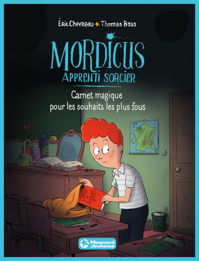 Couverture de" Mordicus apprenti sorcier : carnet magique pour les souhaits les plus fous" d'ric Chevreau et Thomas Baas