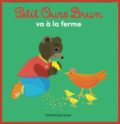 Couverture de: "Petit Ours Brun va  la ferme" de Marie Aubinais
