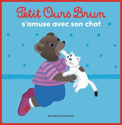 Couverture de "Petit Ours Brun s'amuse avec son chat" de Hlne Serre