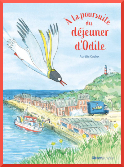 Couverture de " la poursuite du djeuner d'Odile" d'Aurlie Castex