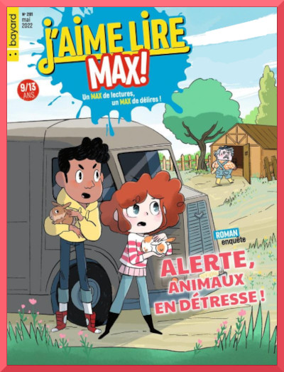 Couverture d'Alerte, animaux en d�tresse! de Maryvonne Rebillard collection J'aime Lire Max