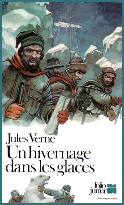 Couverture de Un hivernage dans les glaces de Jules Verne